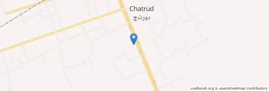 Mapa de ubicacion de چترود en Irán, Kermán, شهرستان کرمان, بخش چترود, چترود.