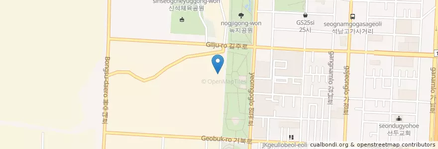 Mapa de ubicacion de 석남동 en Республика Корея, Инчхон, 서구, 석남동.