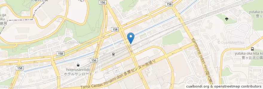 Mapa de ubicacion de Toyota en 日本, 東京都, 多摩市.