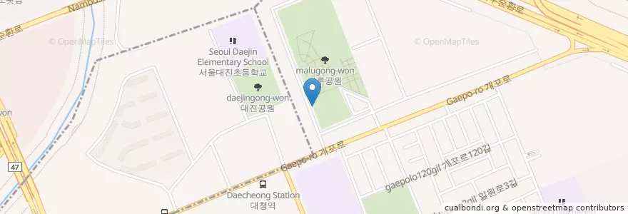 Mapa de ubicacion de 일원2동 en Zuid-Korea, Seoel, 강남구, 일원2동.