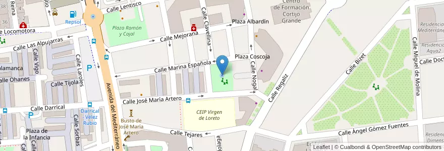 Mapa de ubicacion de 89. Plaza Albaida en Spagna, Andalucía, Almería, Almería.