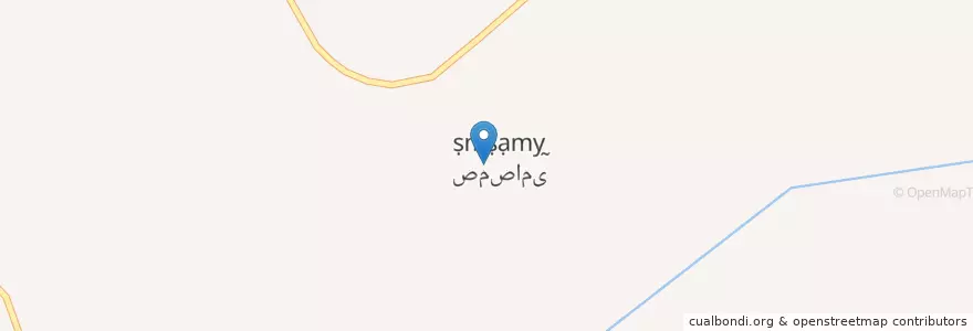 Mapa de ubicacion de صمصامی en Iran, استان چهارمحال و بختیاری, شهرستان کوهرنگ, بخش دوآب صمصامی, دوآب, صمصامی.