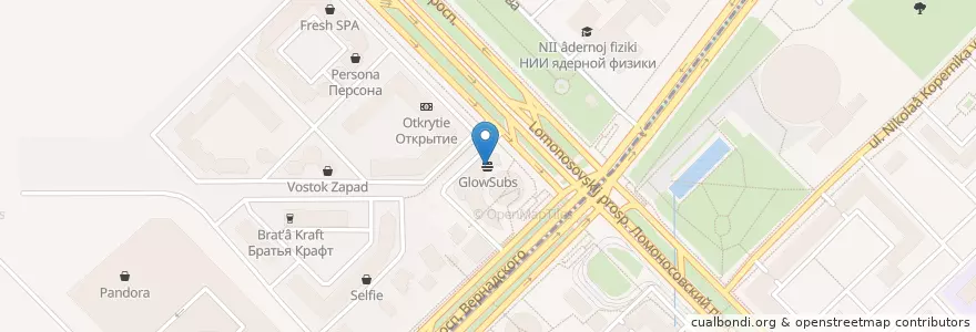 Mapa de ubicacion de GlowSubs en Rusia, Distrito Federal Central, Москва.