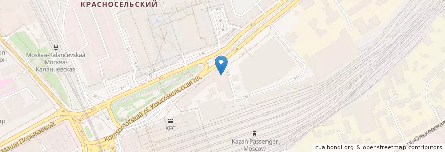 Mapa de ubicacion de Театрально-концертный зал ЦДКЖ en Rusia, Distrito Federal Central, Москва, Distrito Administrativo Central, Красносельский Район.