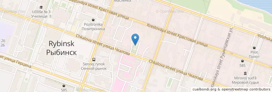 Mapa de ubicacion de Стейк en Russia, Central Federal District, Yaroslavl Oblast, Рыбинский Район, Городской Округ Рыбинск.