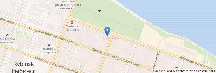 Mapa de ubicacion de Шафран en Russland, Föderationskreis Zentralrussland, Oblast Jaroslawl, Рыбинский Район, Городской Округ Рыбинск.