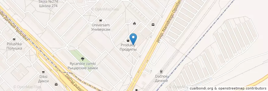 Mapa de ubicacion de Невис en Rusland, Северо-Западный Федеральный Округ, Oblast Leningrad, Sint-Petersburg, Округ Княжево.