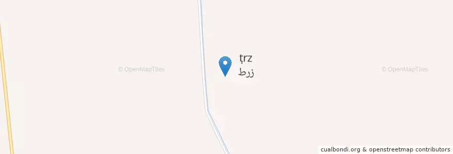 Mapa de ubicacion de طرز en ایران, استان کرمان, شهرستان بم, بخش بروات, روداب غربی, طرز.