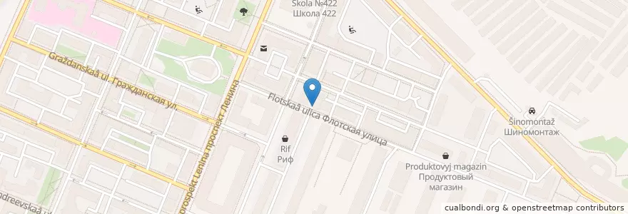 Mapa de ubicacion de Невис en Rusia, Северо-Западный Федеральный Округ, Óblast De Leningrado, San Petersburgo, Кронштадтский Район, Кронштадт.
