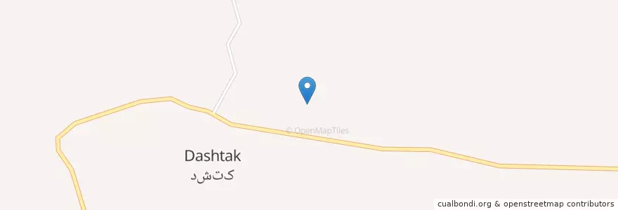 Mapa de ubicacion de دشتک en Iran, Chahar Mahaal Et Bakhtiari, شهرستان اردل, بخش مرکزی, پشتکوه, دشتک.