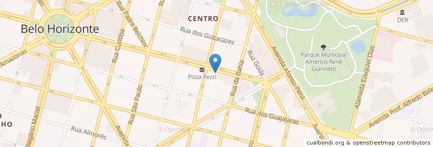 Mapa de ubicacion de Butecando en Brazil, Southeast Region, Minas Gerais, Região Geográfica Intermediária De Belo Horizonte, Região Metropolitana De Belo Horizonte, Microrregião Belo Horizonte, Belo Horizonte.