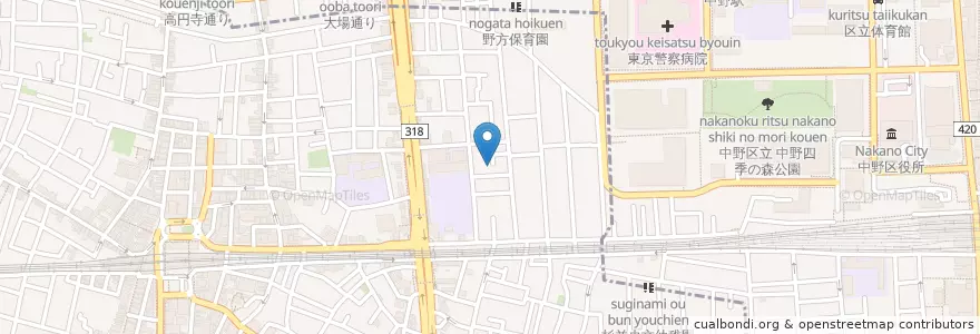 Mapa de ubicacion de 天理教 東都分教会 en اليابان, 東京都, 杉並区.