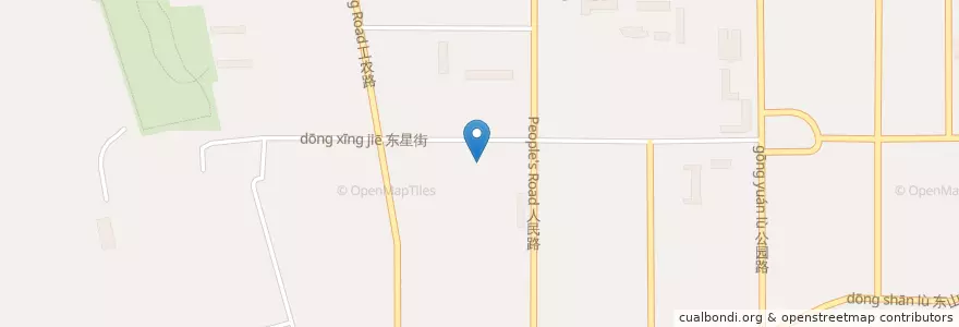 Mapa de ubicacion de Renminlu Subdistrict en China, Gansu, Baiyin City, Baiyin District, Renminlu Subdistrict.