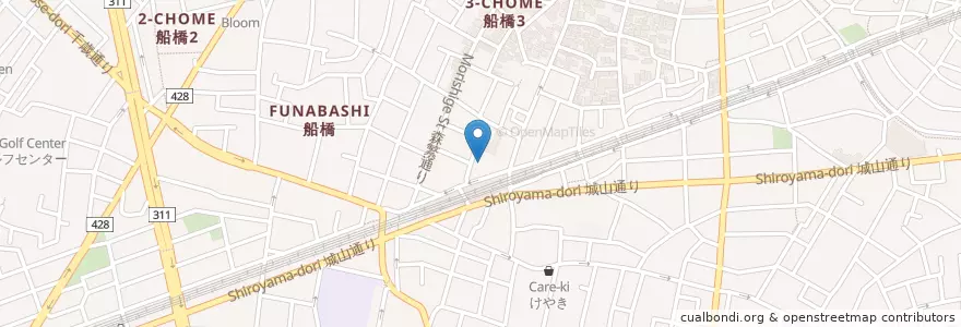 Mapa de ubicacion de ココカラファイン薬局 en Japan, 東京都, 世田谷区.
