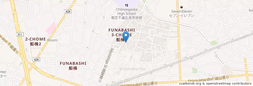 Mapa de ubicacion de ビストロ オーランデ・ヴー (Bistro Au Rendez-Vous) en 日本, 東京都, 世田谷区.