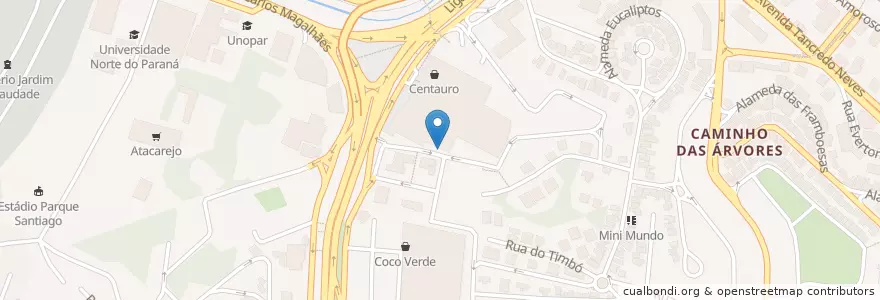 Mapa de ubicacion de Banco Safra en Бразилия, Северо-Восточный Регион, Баия, Região Metropolitana De Salvador, Região Geográfica Intermediária De Salvador, Microrregião De Salvador, Салвадор.