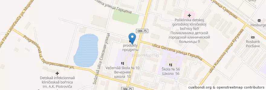 Mapa de ubicacion de Кафе ЕШ en روسیه, Дальневосточный Федеральный Округ, Хабаровский Край, Городской Округ Хабаровск.