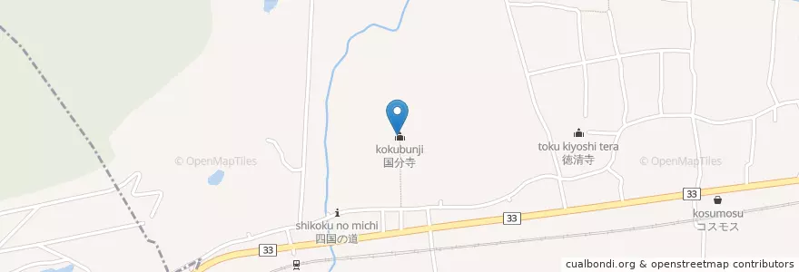 Mapa de ubicacion de 国分寺 en اليابان, كاغاوا, 高松市.