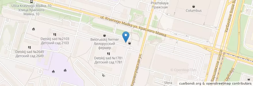 Mapa de ubicacion de МЕТРОБАНК en Russia, Distretto Federale Centrale, Москва, Южный Административный Округ, Čertanovo Central'noe.
