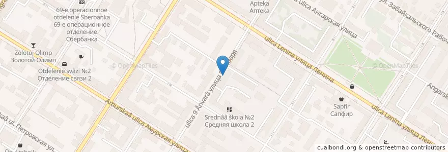 Mapa de ubicacion de Аптека en Rusland, Federaal District Verre Oosten, Kraj Transbaikal, Читинский Район, Городской Округ Чита.