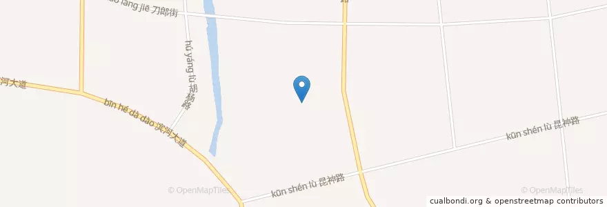 Mapa de ubicacion de 前海街道 en 中国, 新疆维吾尔自治区, قەشقەر ۋىلايىتى 喀什市, 巴楚县, 图木舒克市, 前海街道.