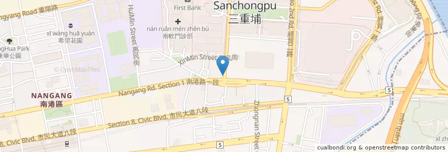 Mapa de ubicacion de Vegetarian Buffet en تایوان, 新北市, تایپه, 南港區.