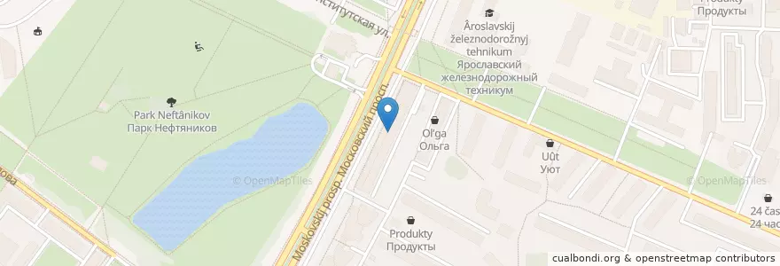Mapa de ubicacion de Пункт милиции Участковый en Russia, Central Federal District, Yaroslavl Oblast, Yaroslavsky District, Yaroslavl.