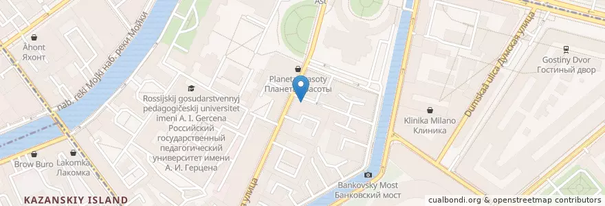 Mapa de ubicacion de Сулико en Russie, District Fédéral Du Nord-Ouest, Oblast De Léningrad, Saint-Pétersbourg, Центральный Район, Округ № 78.
