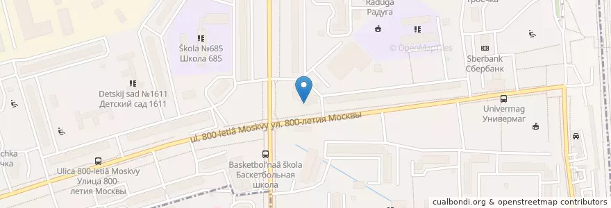 Mapa de ubicacion de Аптеки столицы en Rússia, Distrito Federal Central, Москва, Северный Административный Округ, Район Восточное Дегунино.