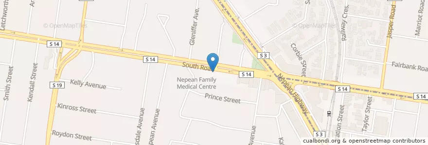 Mapa de ubicacion de Moorabbin Veterinary Hospital en استرالیا, Victoria, City Of Bayside.