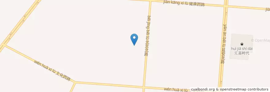 Mapa de ubicacion de 延安北路街道 en 中国, 新疆ウイグル自治区, 昌吉回族自治州, 昌吉市, 延安北路街道.