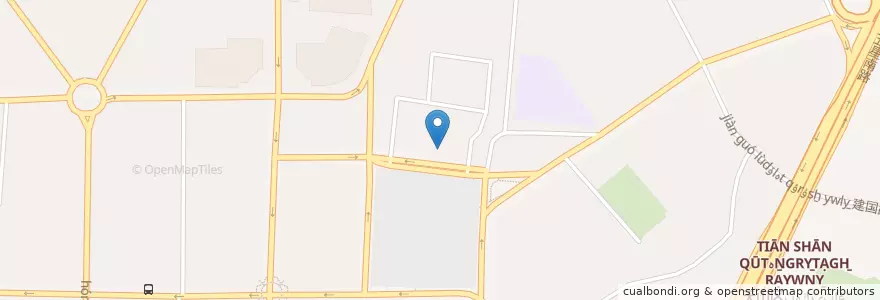 Mapa de ubicacion de 解放北路街道 en Китай, Синьцзян-Уйгурский Автономный Район, Урумчи, 天山区 تەڭرىتاغ رايونى, 解放北路街道.