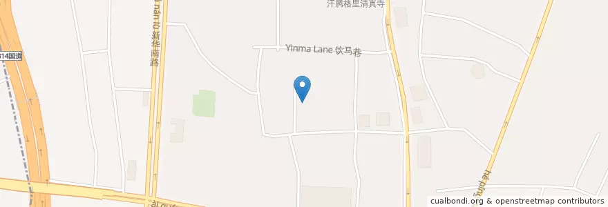 Mapa de ubicacion de 解放南路街道 en China, Xinjiang, 乌鲁木齐市 / Ürümqi / ئۈرۈمچى, 天山区 تەڭرىتاغ رايونى, 解放南路街道.