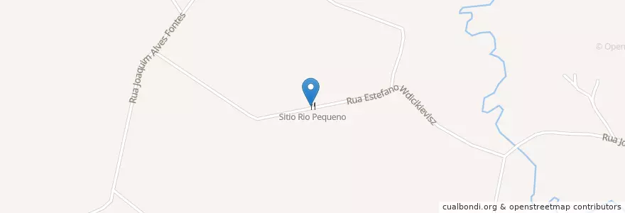 Mapa de ubicacion de Sitio Rio Pequeno en ブラジル, 南部地域, パラナ, Região Geográfica Intermediária De Curitiba, Região Metropolitana De Curitiba, Microrregião De Curitiba, São José Dos Pinhais.