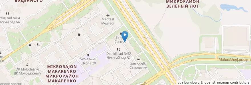 Mapa de ubicacion de ОПМ en Russia, Distretto Federale Centrale, Белгородская Область, Старооскольский Городской Округ.