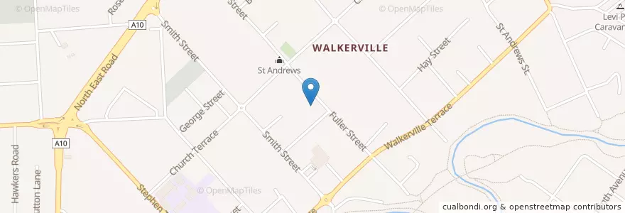Mapa de ubicacion de The Corporation of the Town of Walkerville en 澳大利亚, 南澳大利亚州, Adelaide, The Corporation Of The Town Of Walkerville.