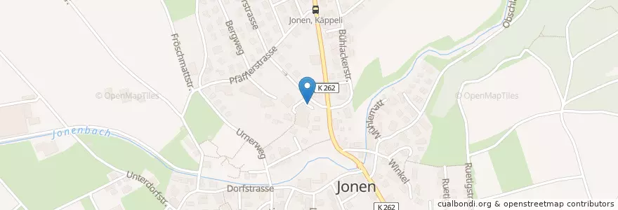 Mapa de ubicacion de Gemeinde Jonen en Швейцария, Аргау, Bezirk Bremgarten, Jonen.