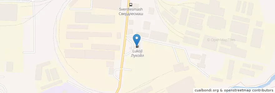 Mapa de ubicacion de Лукойл en Rusland, Уральский Федеральный Округ, Свердловская Область, Городской Округ Екатеринбург.