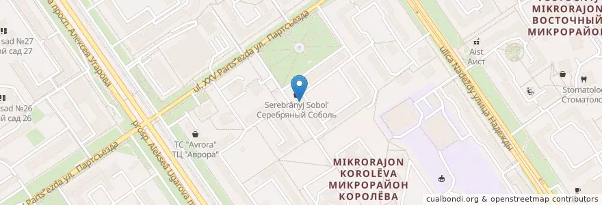 Mapa de ubicacion de Дента en Rússia, Distrito Federal Central, Oblast De Belgorod, Старооскольский Городской Округ.