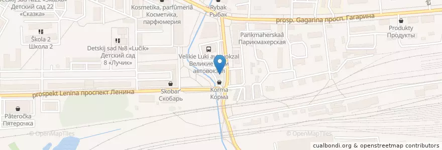 Mapa de ubicacion de 7 пятниц en Russie, District Fédéral Du Nord-Ouest, Oblast De Pskov, Великолукский Район, Городской Округ Великие Луки.
