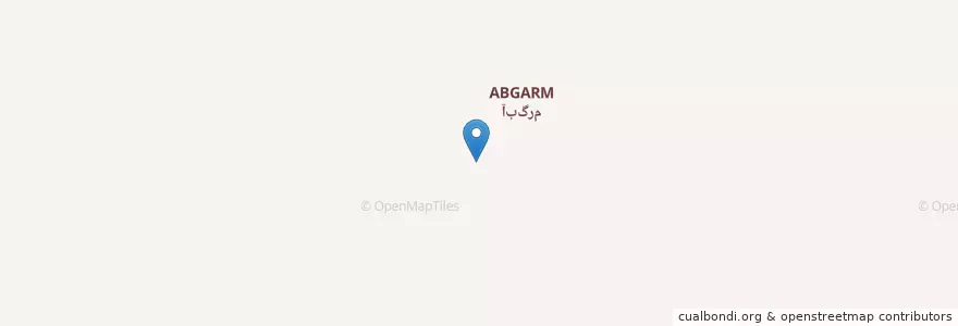 Mapa de ubicacion de آبگرم en Iran, Kerman, شهرستان بم, بخش مرکزی شهرستان بم, دهستان حومه بم, آبگرم.