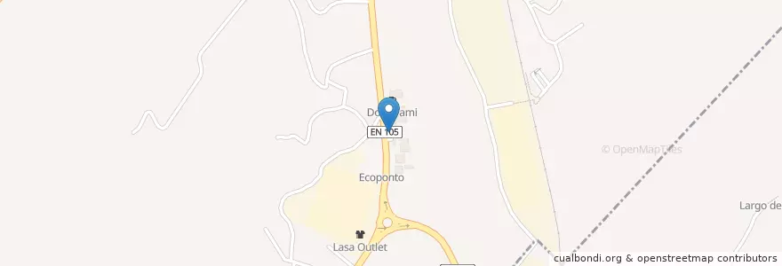 Mapa de ubicacion de Galp en Portugal, Norte, Ave, Braga, Guimarães, Nespereira.