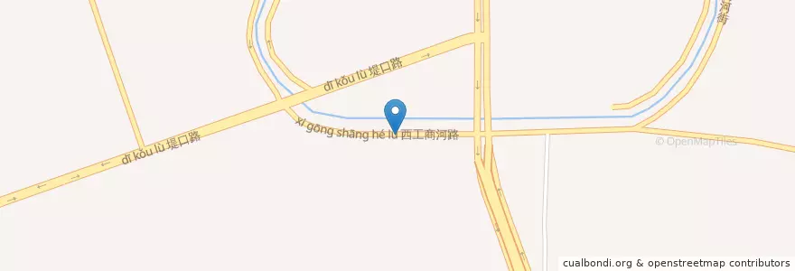 Mapa de ubicacion de 官扎营街道 en 中国, 山东省, 济南市, 天桥区, 官扎营街道.
