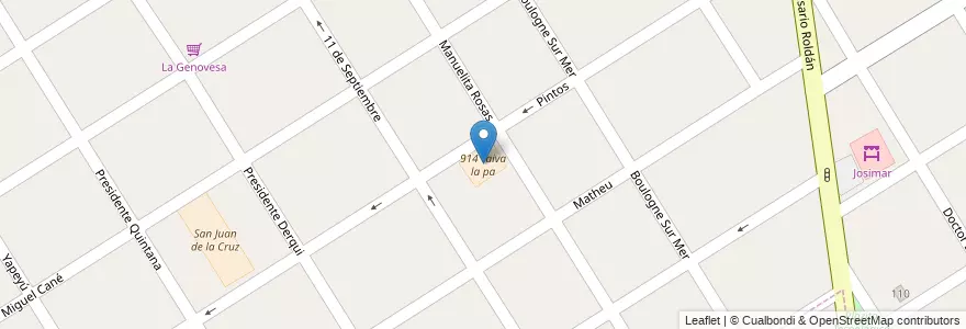 Mapa de ubicacion de 914 Taiva la pa en Arjantin, Buenos Aires, Partido De Lomas De Zamora, Banfield.