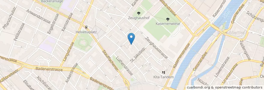 Mapa de ubicacion de Daniel H. en Швейцария, Цюрих, Bezirk Zürich, Цюрих.