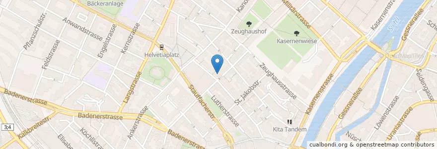 Mapa de ubicacion de L'Osteria Mamma Leone en Switzerland, Zurich, District Zurich, Zurich.
