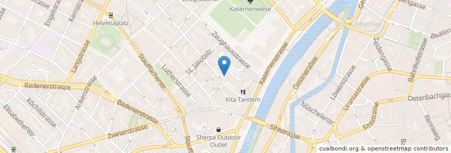 Mapa de ubicacion de Eat & Meet en Suíça, Zurique, Bezirk Zürich, Zürich.