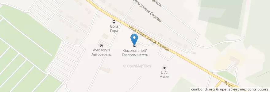 Mapa de ubicacion de Газпромнефть en ロシア, ウラル連邦管区, スヴェルドロフスク州, Западный Управленческий Округ, ピェルヴォウラリスク管区.