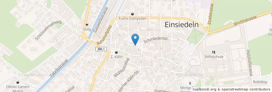 Mapa de ubicacion de Restaurant Hofstatt en Schweiz/Suisse/Svizzera/Svizra, Schwyz, Einsiedeln, Einsiedeln.