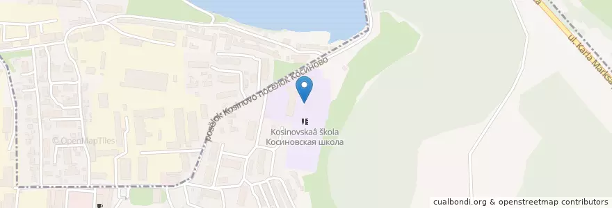 Mapa de ubicacion de Касиновская средняя школа en Rússia, Distrito Federal Central, Oblast De Kursk, Курский Район, Нижнемедведицкий Сельсовет.